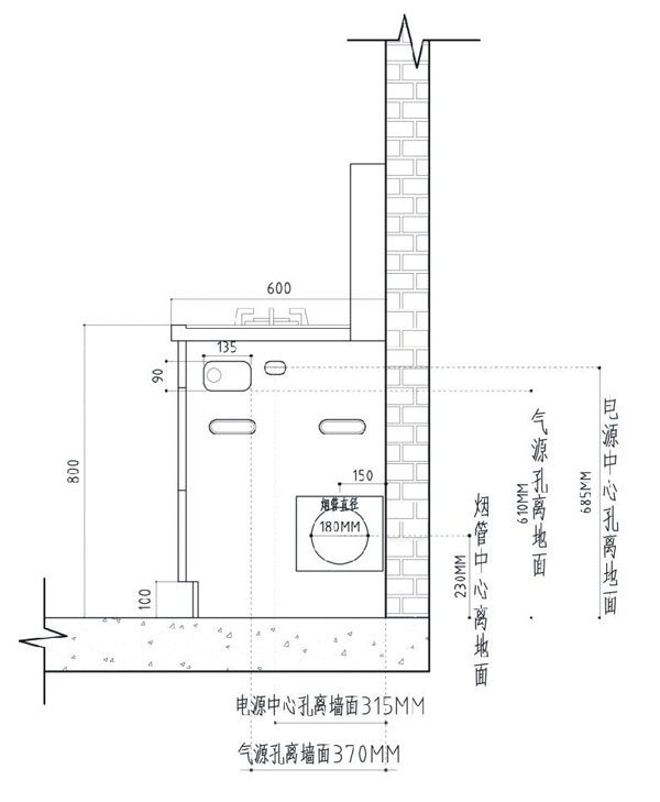 集成灶安裝示范圖